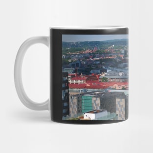 Oslo city aerial view Norway Mug